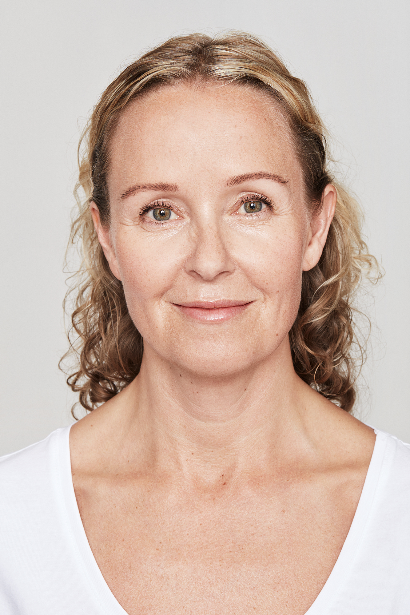 Christina Larsson after closed smile