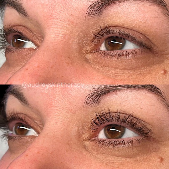Aria results of Lash lift and tint