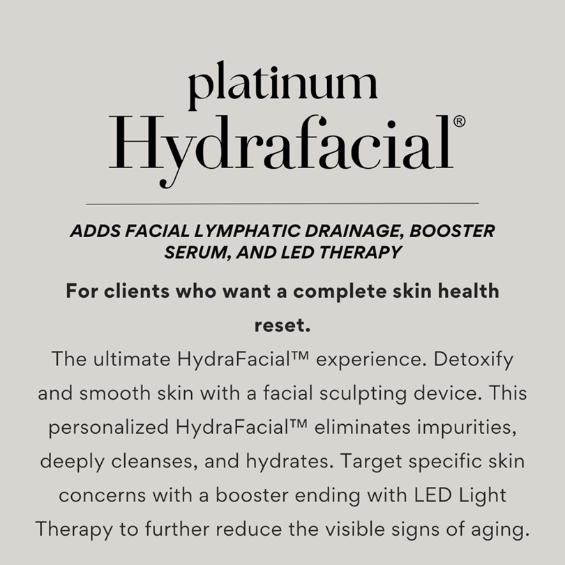 hydrafacial menu (1) Aria Platinum Hydrofacial Image