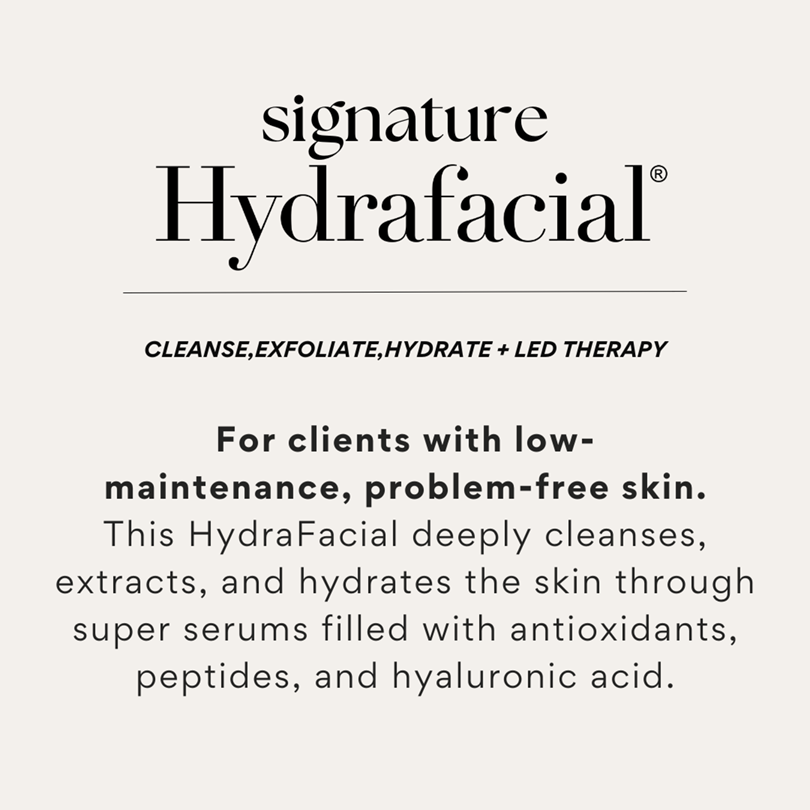 hydrafacial menu (2) Aria Signature Hydrafacial image